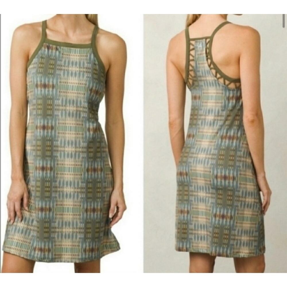 Prana Ardor Dress XL Cargo Dessert Geo Print Active Athleisure Outdoors Hiking